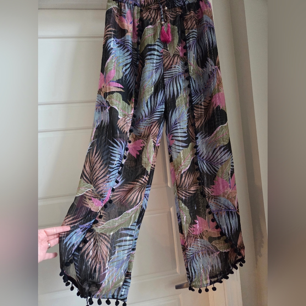 Fun Tropical Women's Coverup Pants - Picture 2 of 14